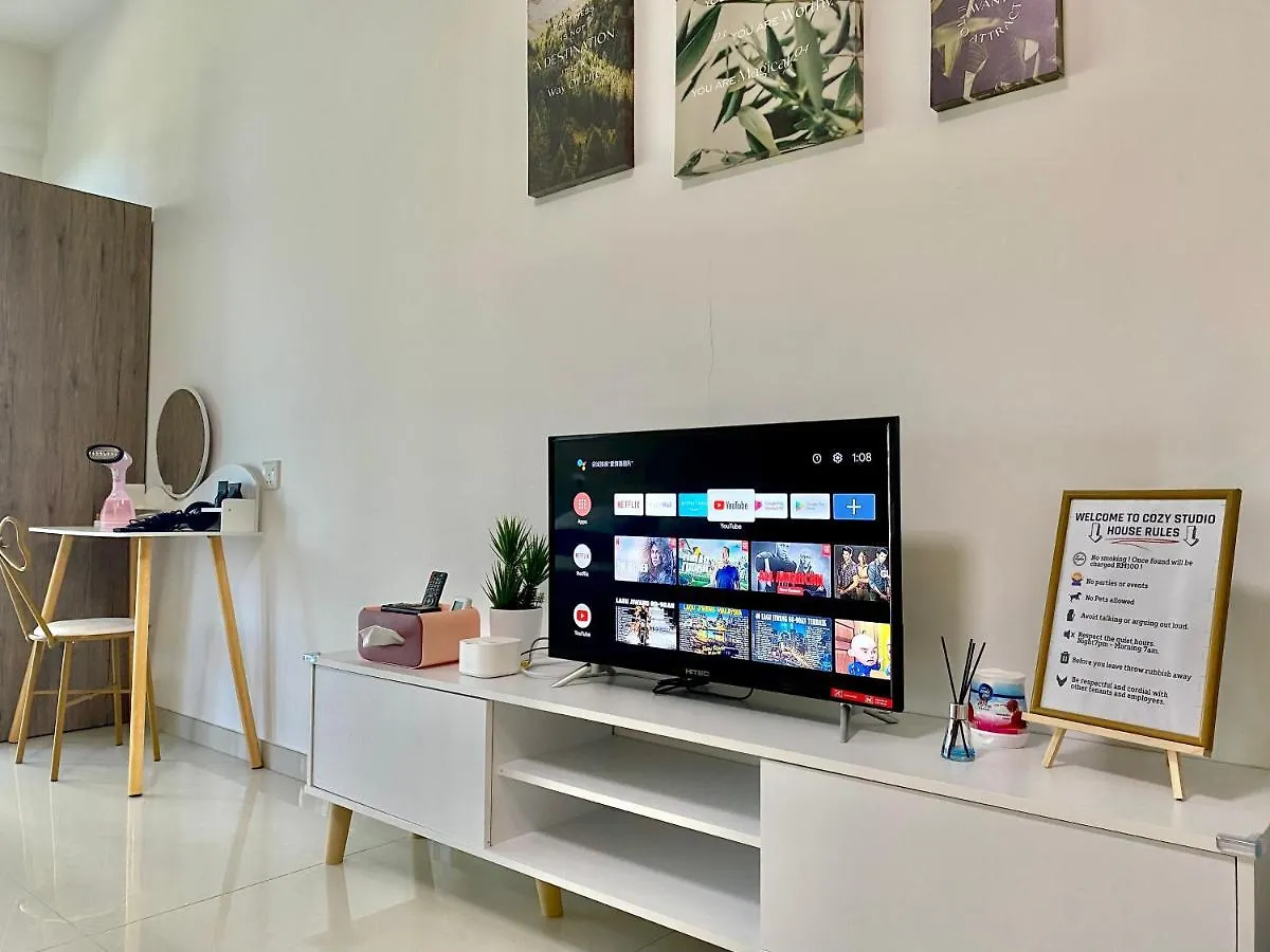 Apartment 1-2Pax Cozystudio,Central Park Jb Townciq, Free Netflix,Wi-Fi,Youtube Johor Bahru